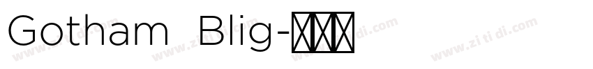 Gotham  Blig字体转换